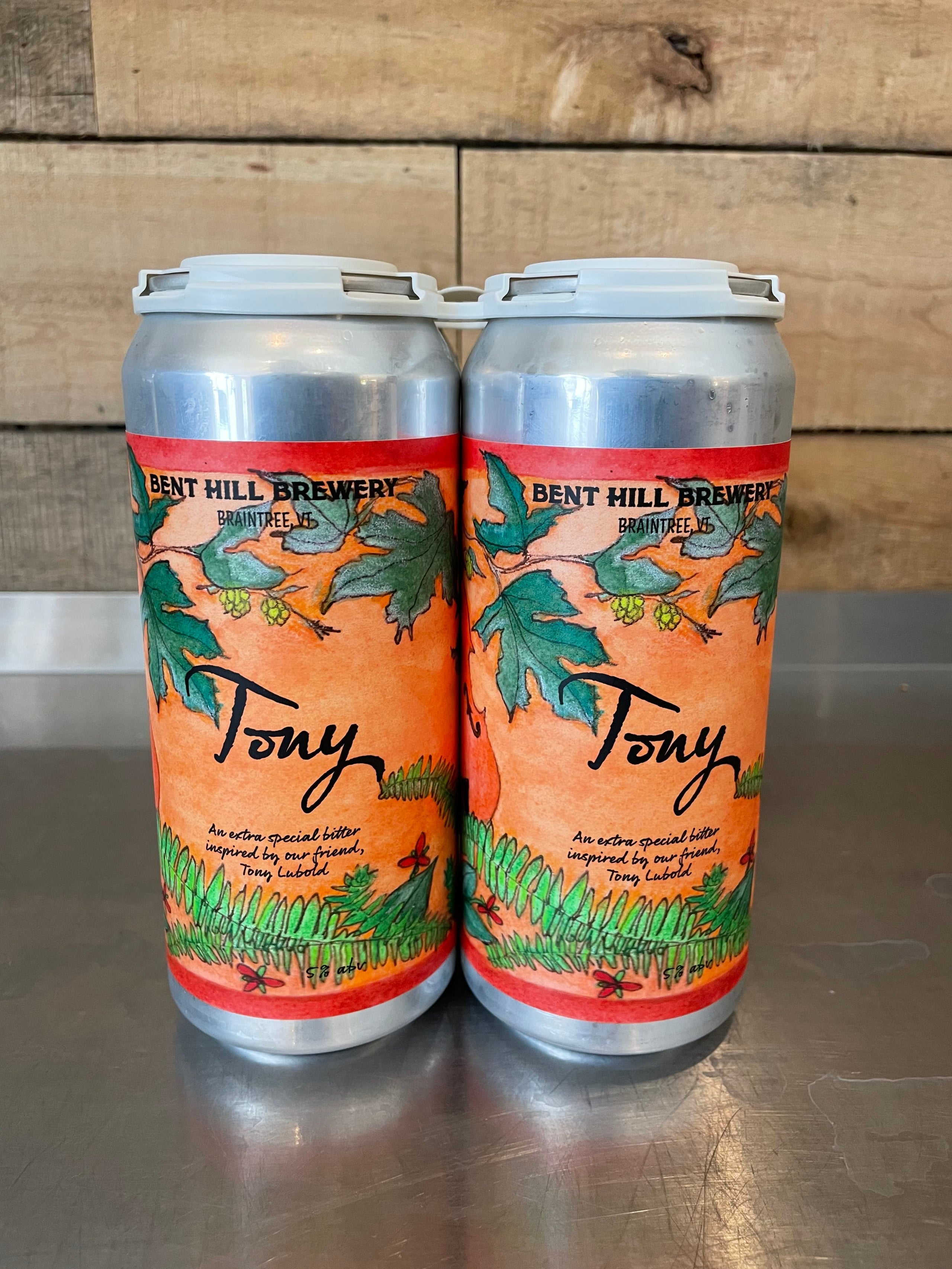 TONY (4-pack/16 oz cans) | Bent Hill Brewery | Braintree, VT